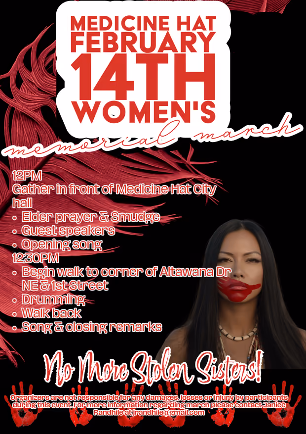 February 14th MMIWG Memorial Walk