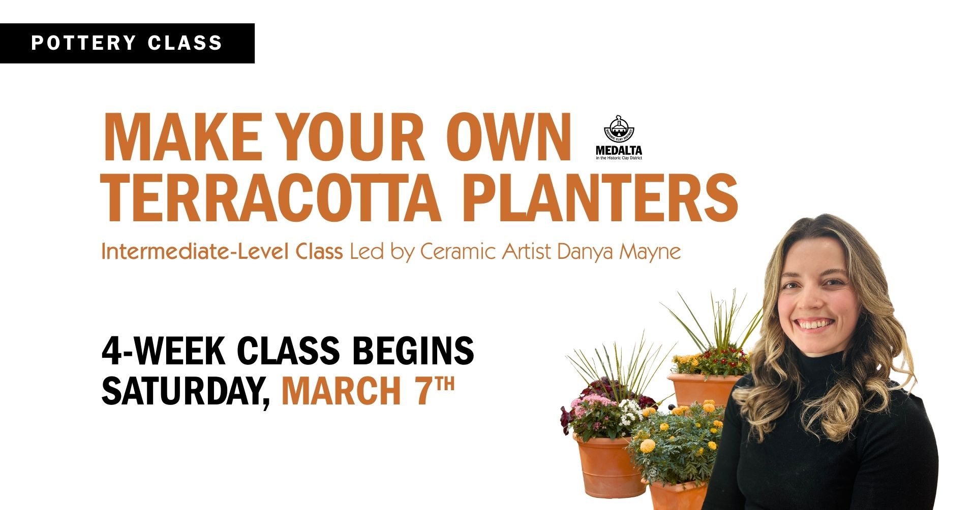 Make Your Own Teracotta Planters @ Medalta