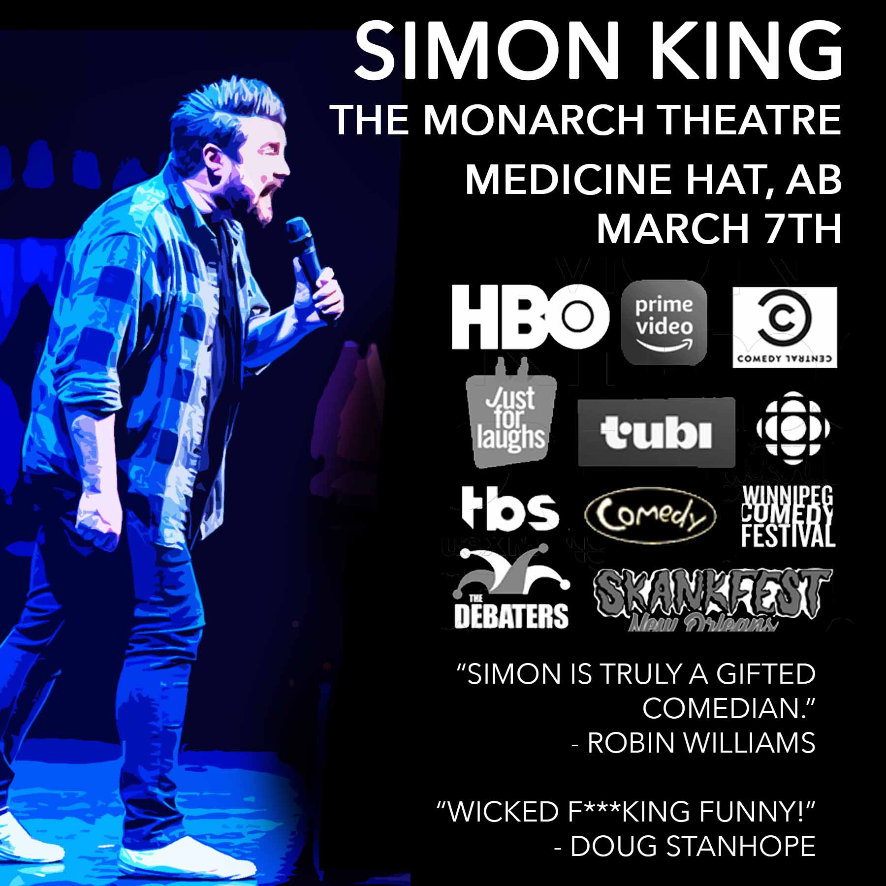 Simon King at The Monarch Theatre
