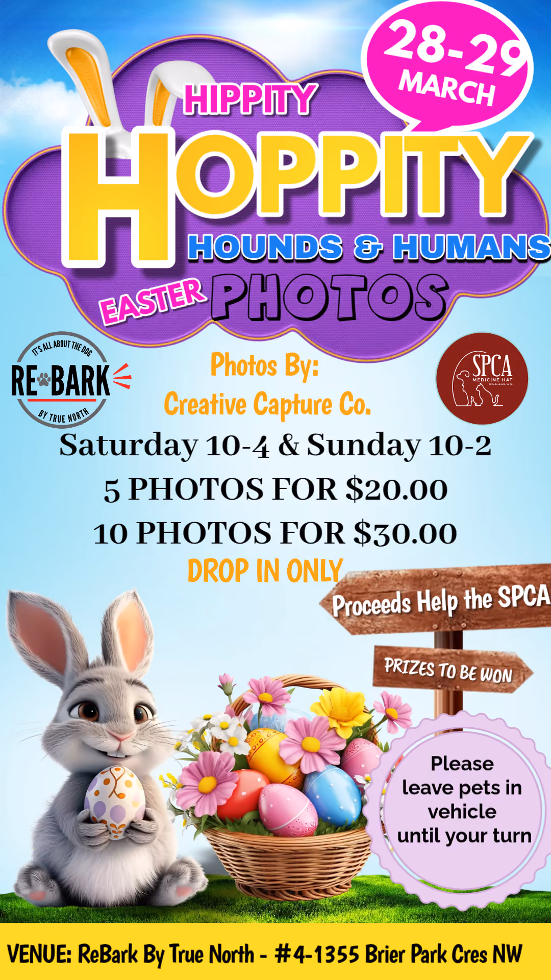 Hippity Hoppity Hounds & Humans Easter Photos