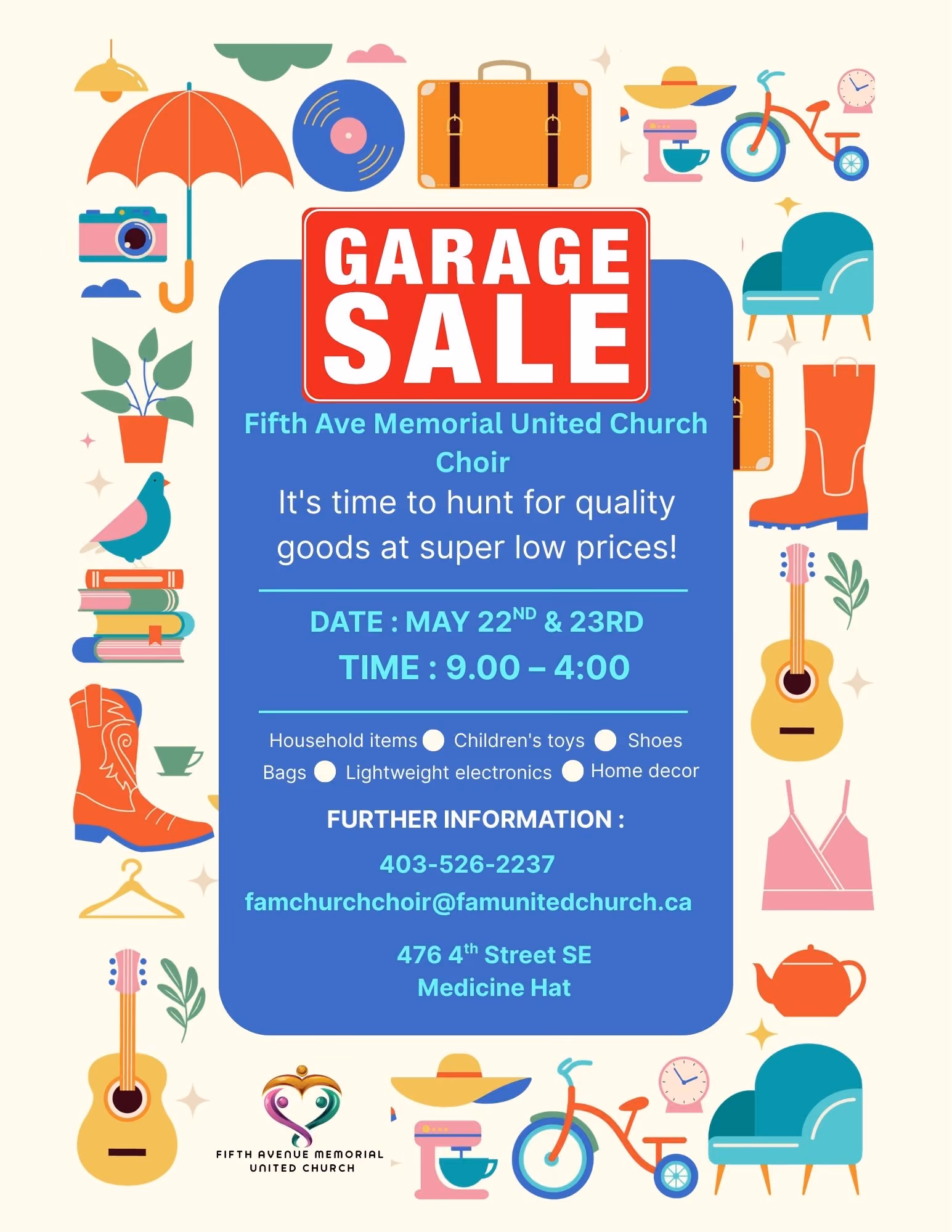 FAM Choir Garage Sale