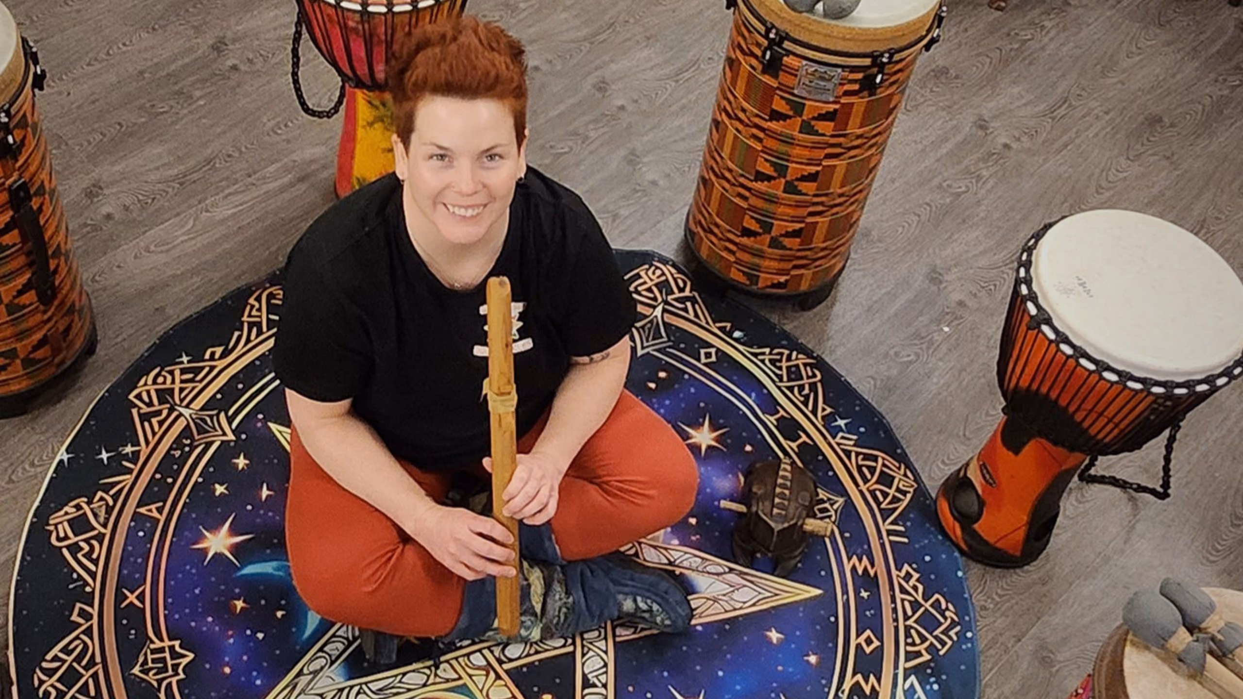 Sara Neufeld with Ray of Sun Drum Circles - Medicine Hat Jazz Fest
