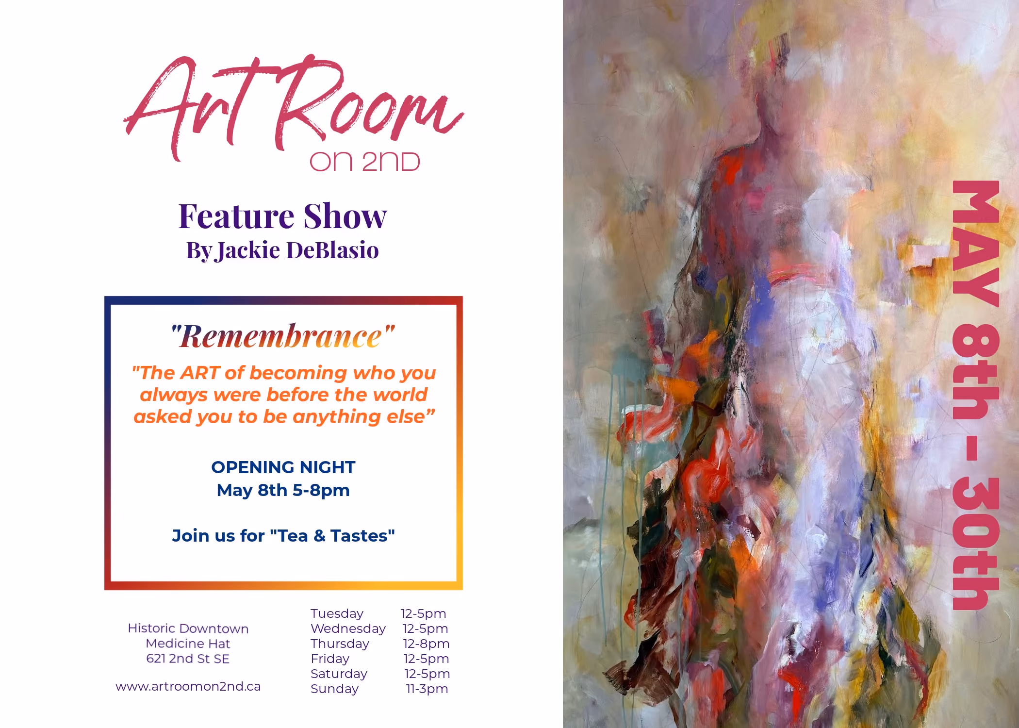 Art Room on 2nd Gallery - Feature Art Show | Jackie DeBlasio presents "Remembrance"