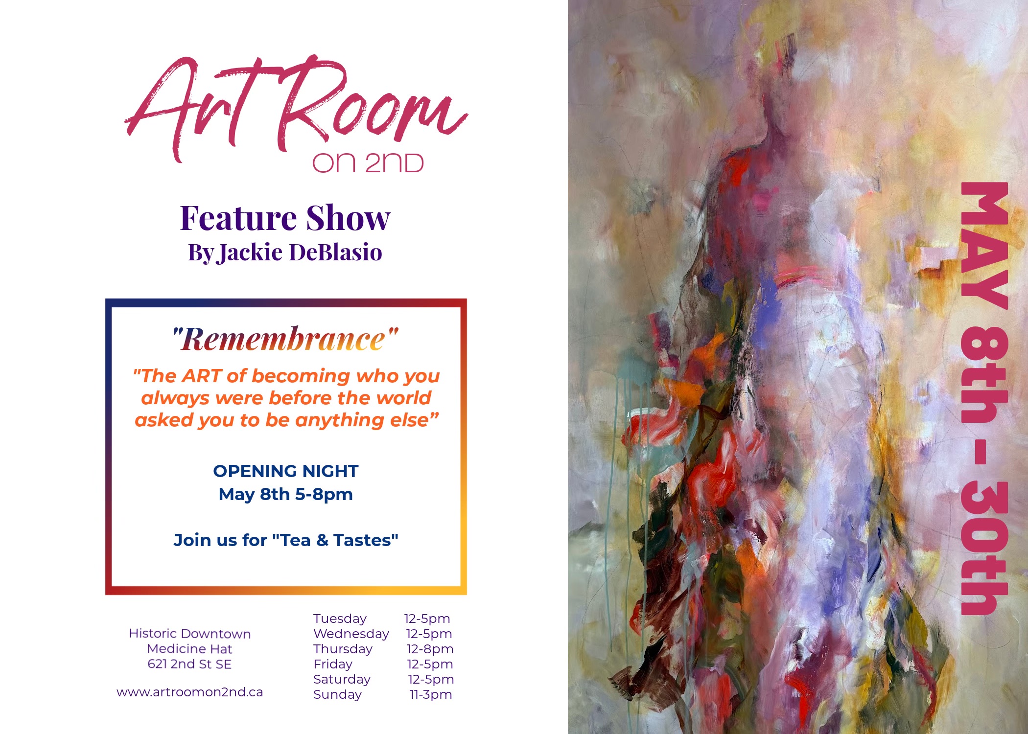 Art Room on 2nd Gallery - Feature Art Show | Jackie DeBlasio presents "Remembrance"