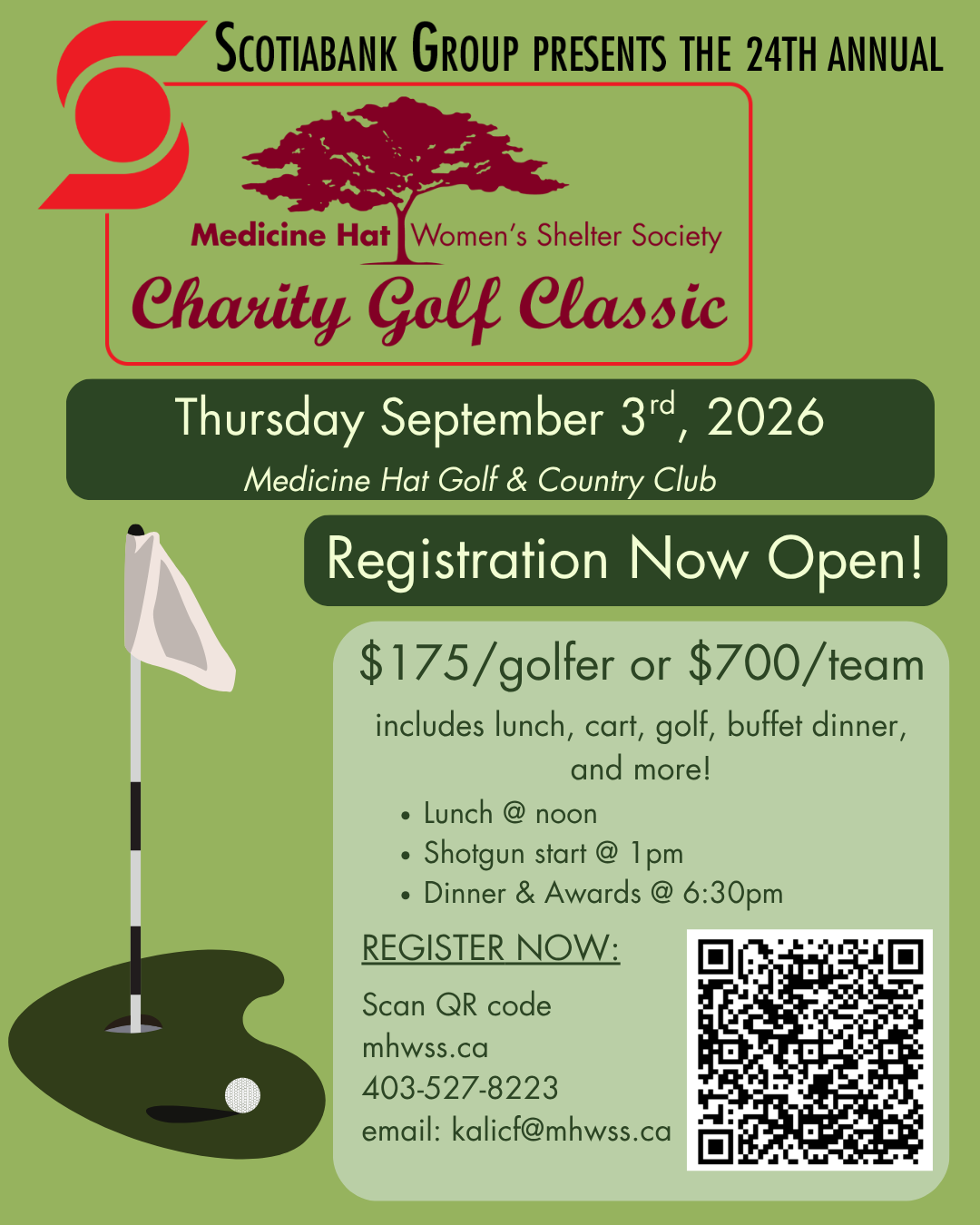24th Annual MHWSS Charity Golf Classic - Presented by Scotiabank