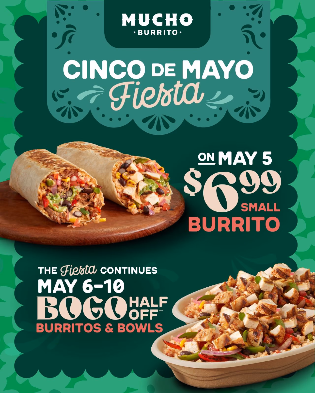 Cinco De Mayo event - $6.99 Burritos