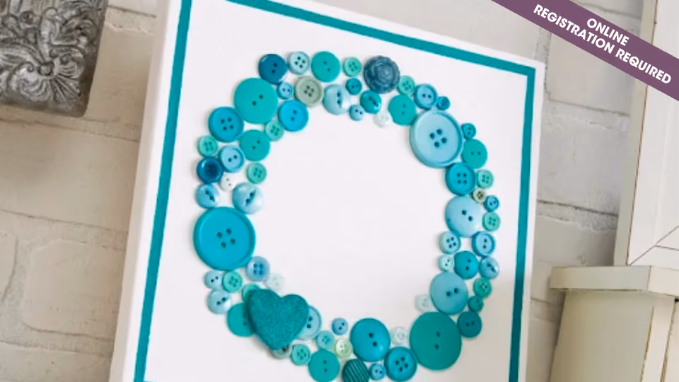 Button Canvas Art