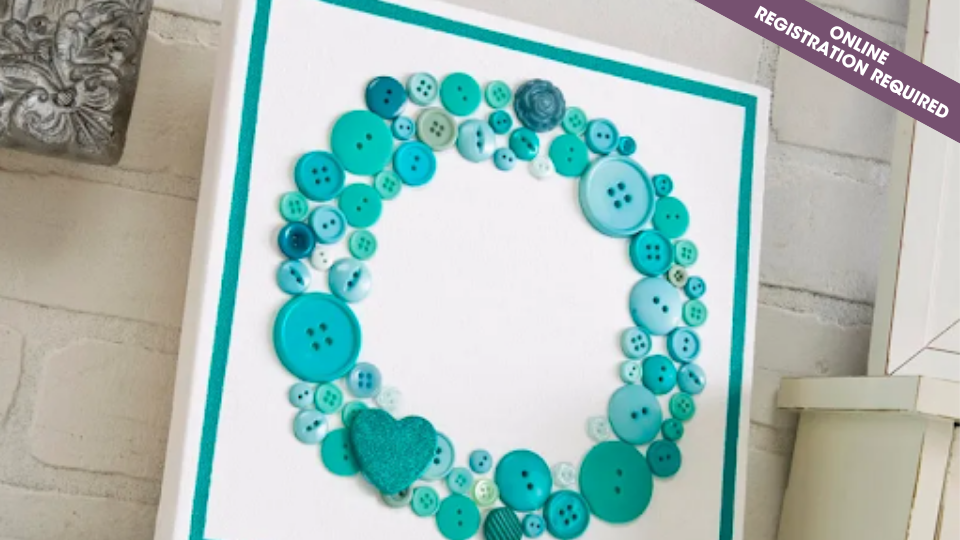 Button Canvas Art