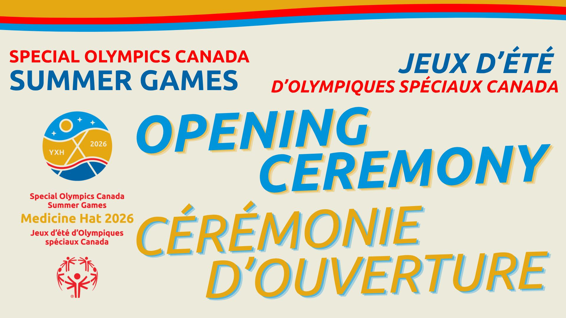 Special Olympics Canada Opening Ceremonies