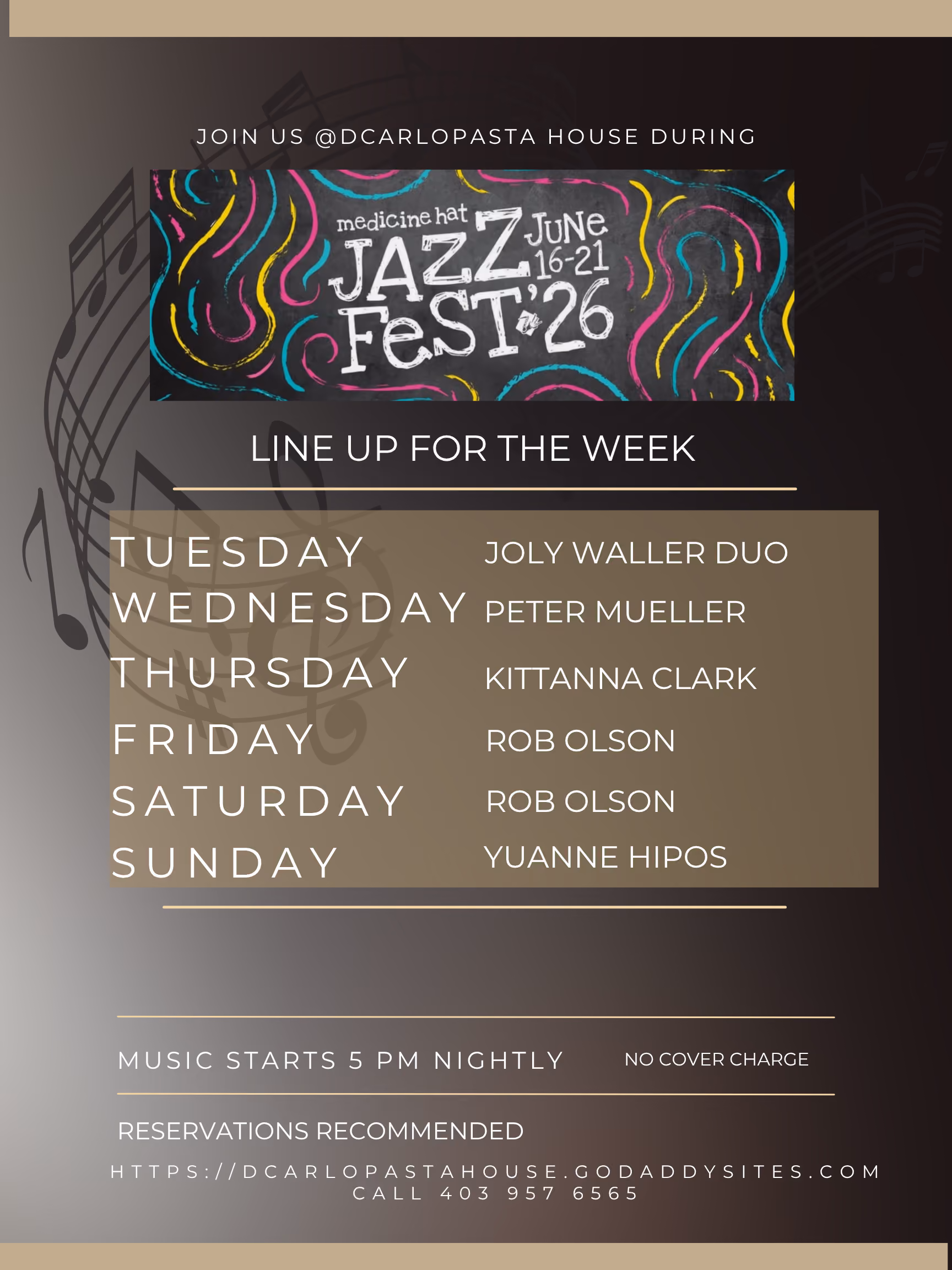Jazz Fest 2026 @ d'Carlo