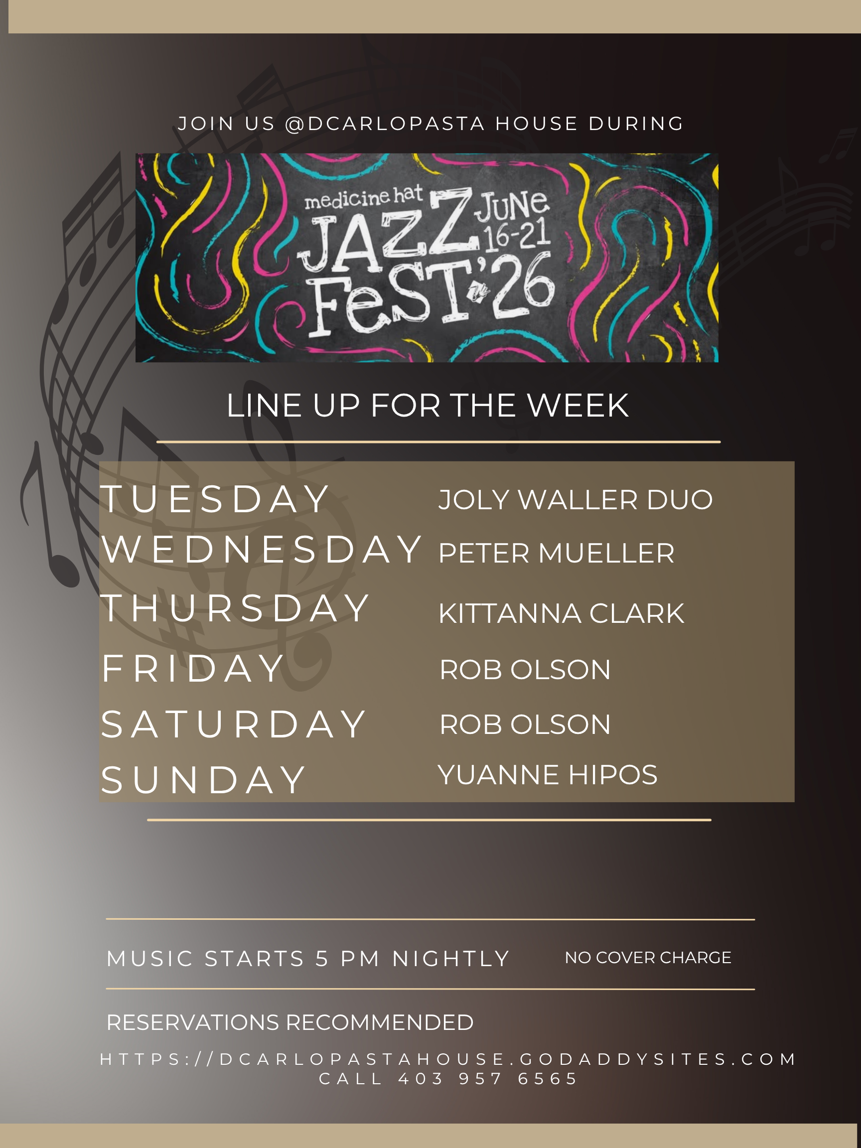 Jazz Fest 2026 @ d'Carlo