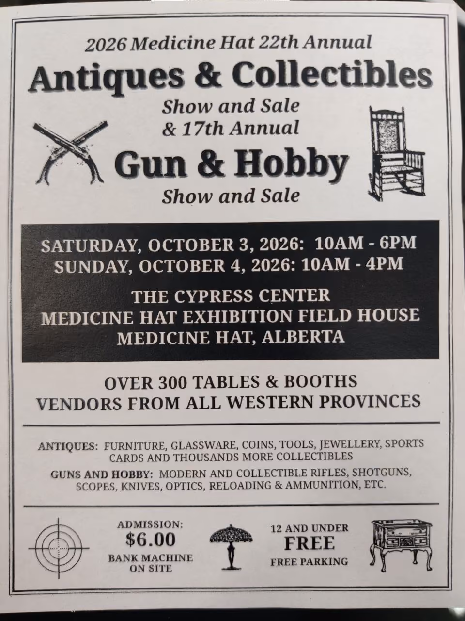 2026 Medicine Hat 22nd Annual Antiques & Collectibles Show