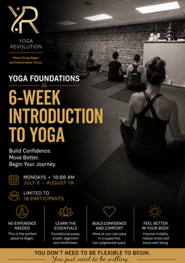 Yoga Foundations: A 6-Week Introduction to Yoga