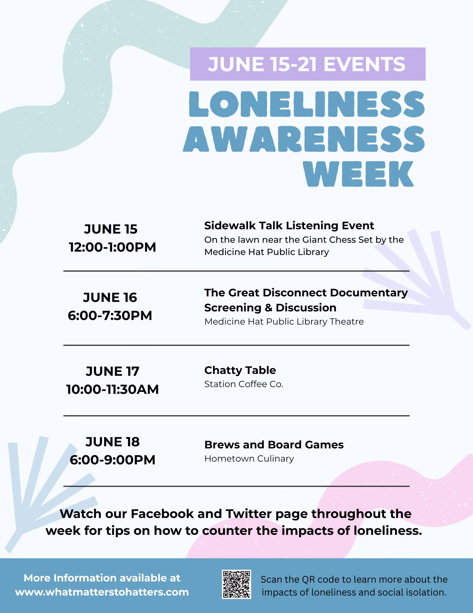 Loneliness Awareness Week June 15 to 21