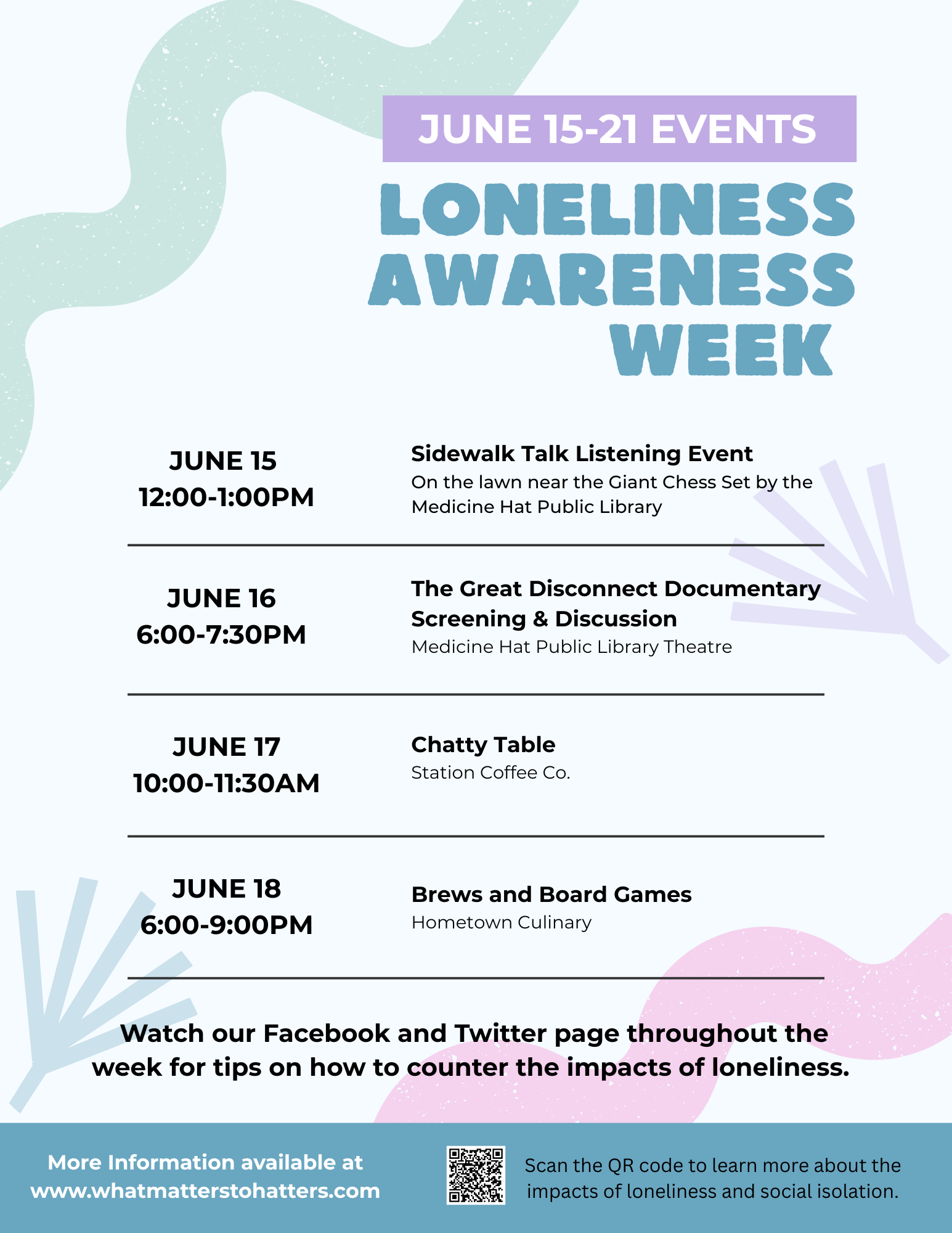 Loneliness Awareness Week June 15 to 21