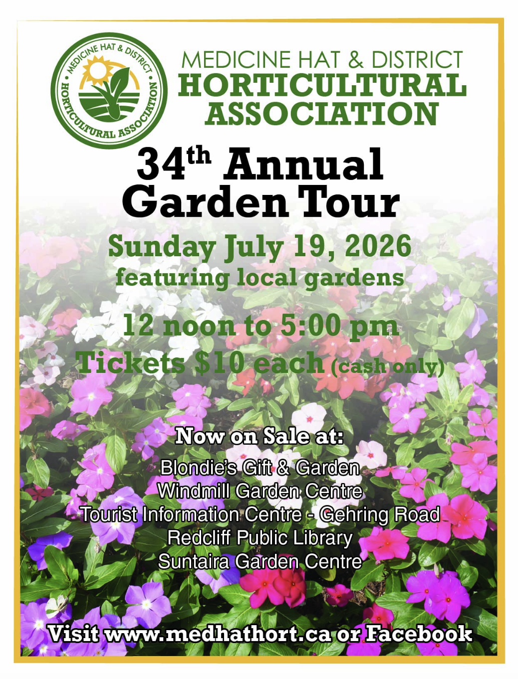 Medicine Hat & District Horticultural Association Annual Garden Tour | 2026