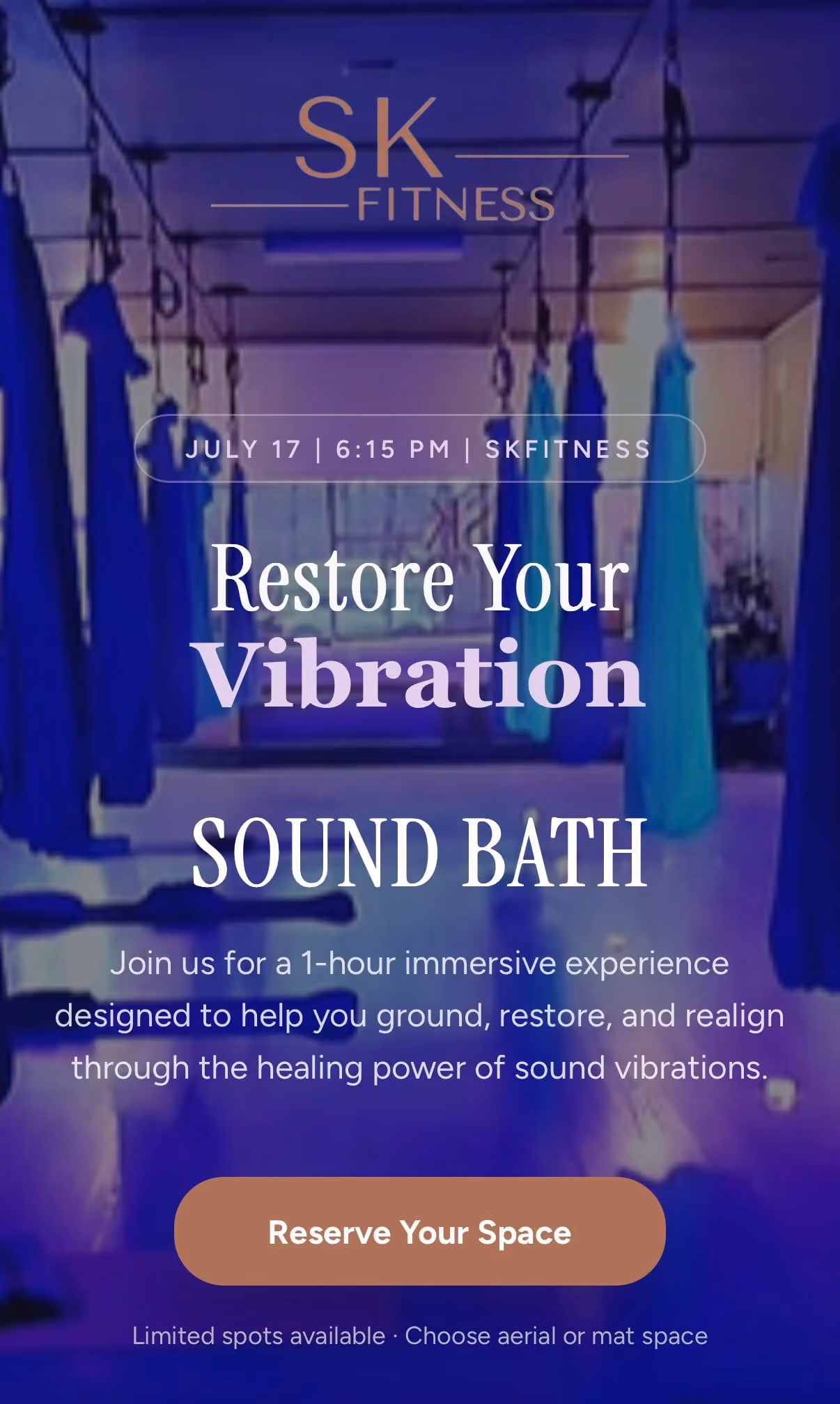 Sound Bath at SKFitness | July 17 2026