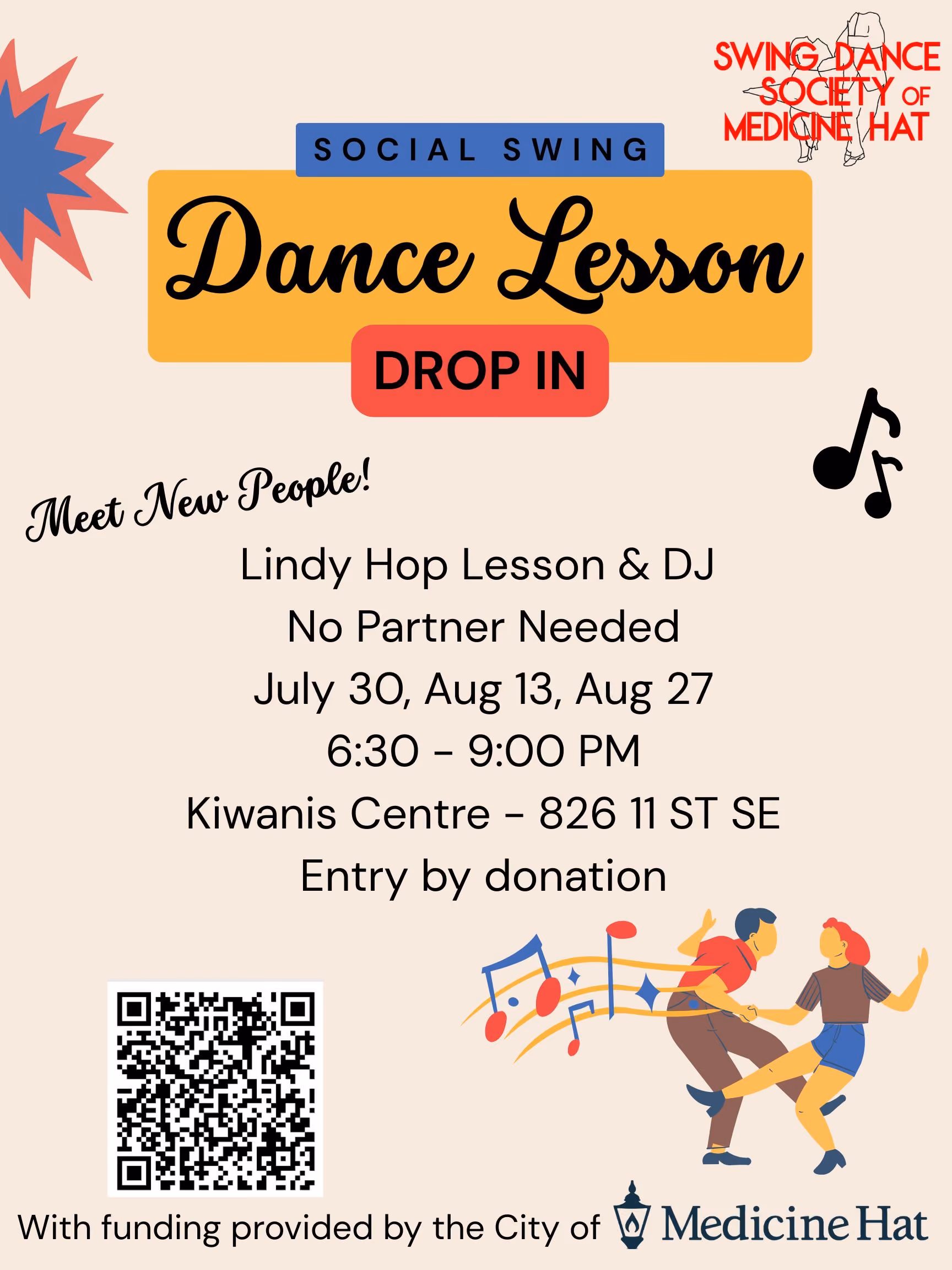 Swing Dance Lesson & Social Dance Practice | July