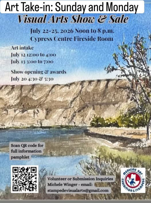 Visual Art Show & Sale | Cypress Centre Fireside Room | July 22-25th