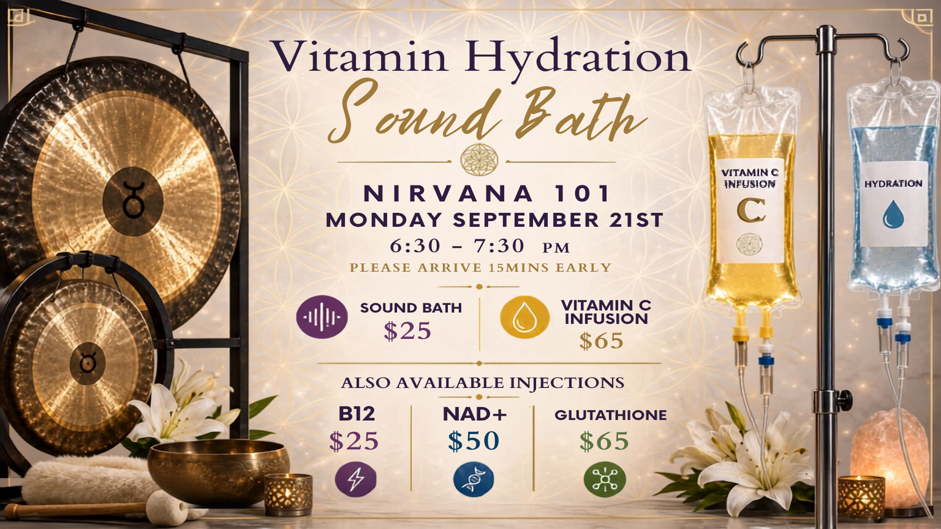 Vitamin Hydration Sound Bath @ Nirvana 101