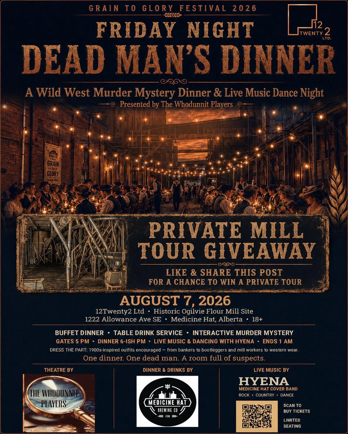 Grain to Glory Festival | Dead Man's Dinner | August 7th, 2026