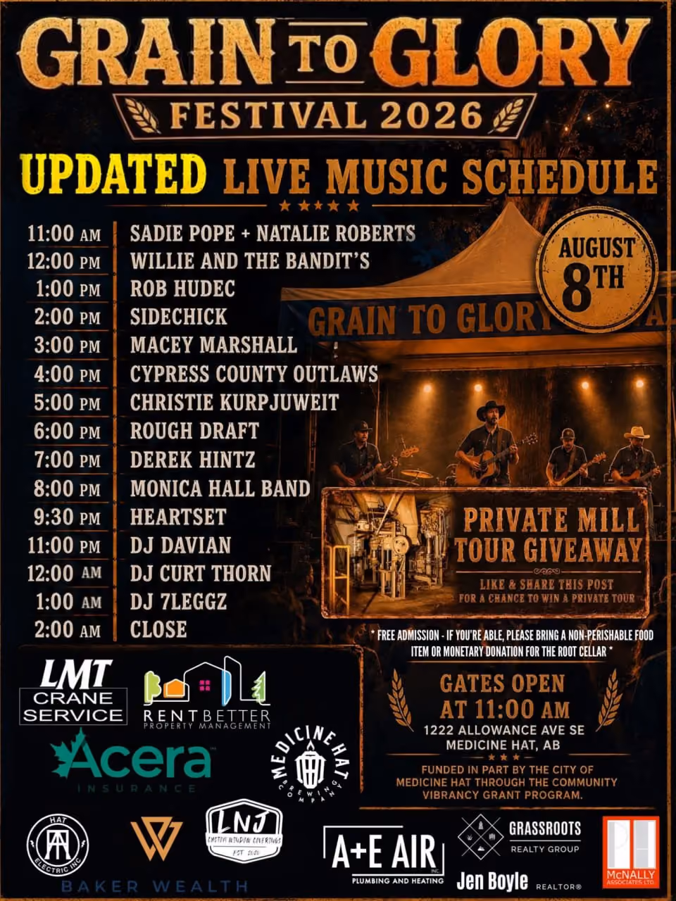 Grain to Glory Family Festival | August 8th