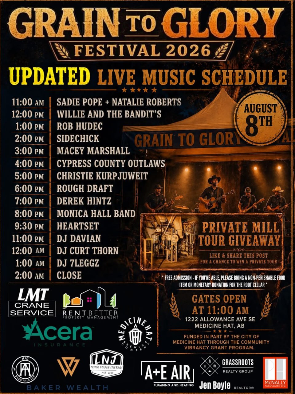 Grain to Glory Family Festival | August 8th