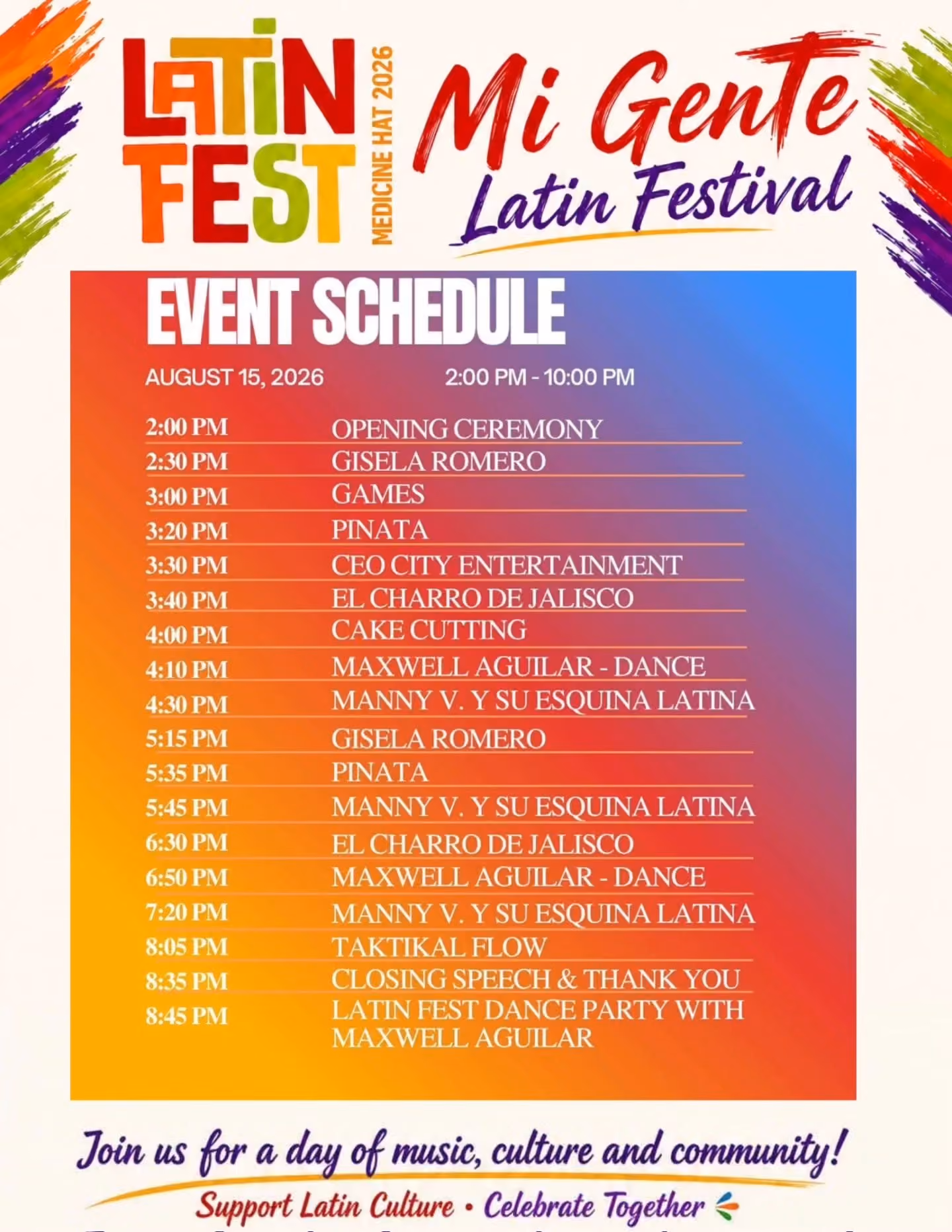 Medicine Hat Latin Fest by Mi Gente YXH