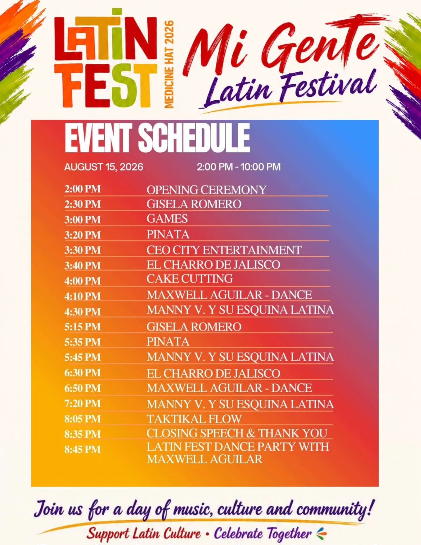 Medicine Hat Latin Fest by Mi Gente YXH