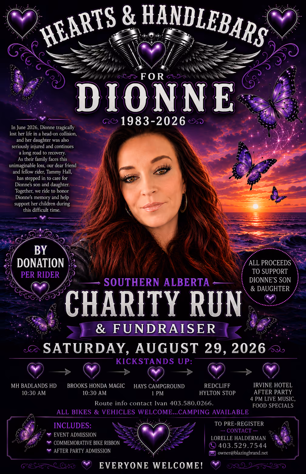 HEARTS & HANDLEBARS FOR DIONNE