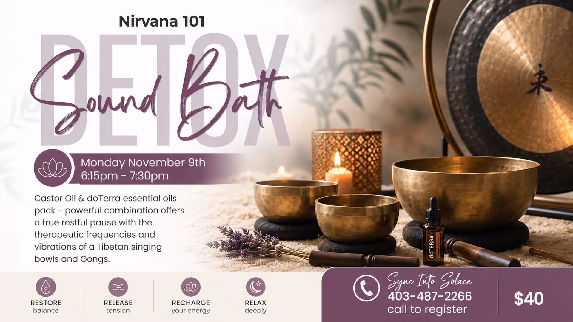 Detox Sound Bath @ Nirvana 101