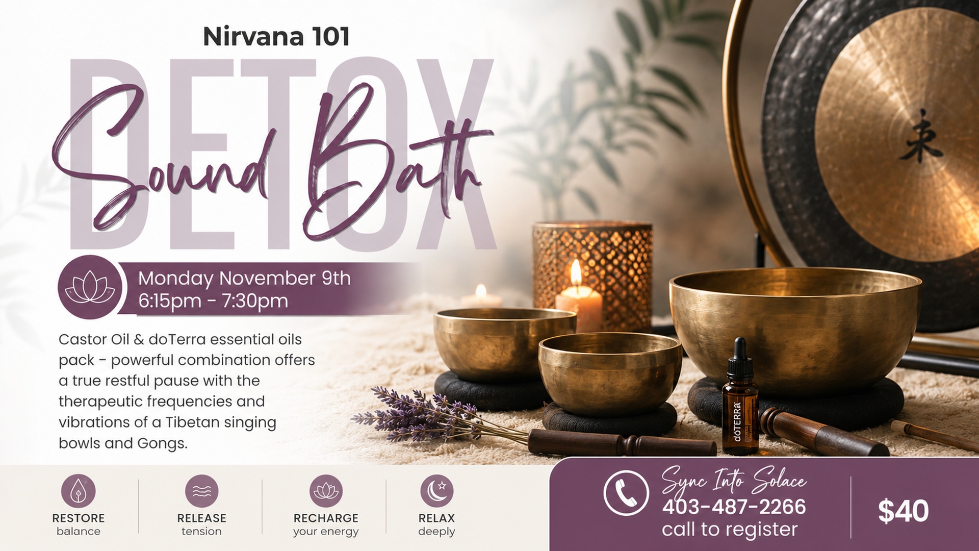 Detox Sound Bath @ Nirvana 101