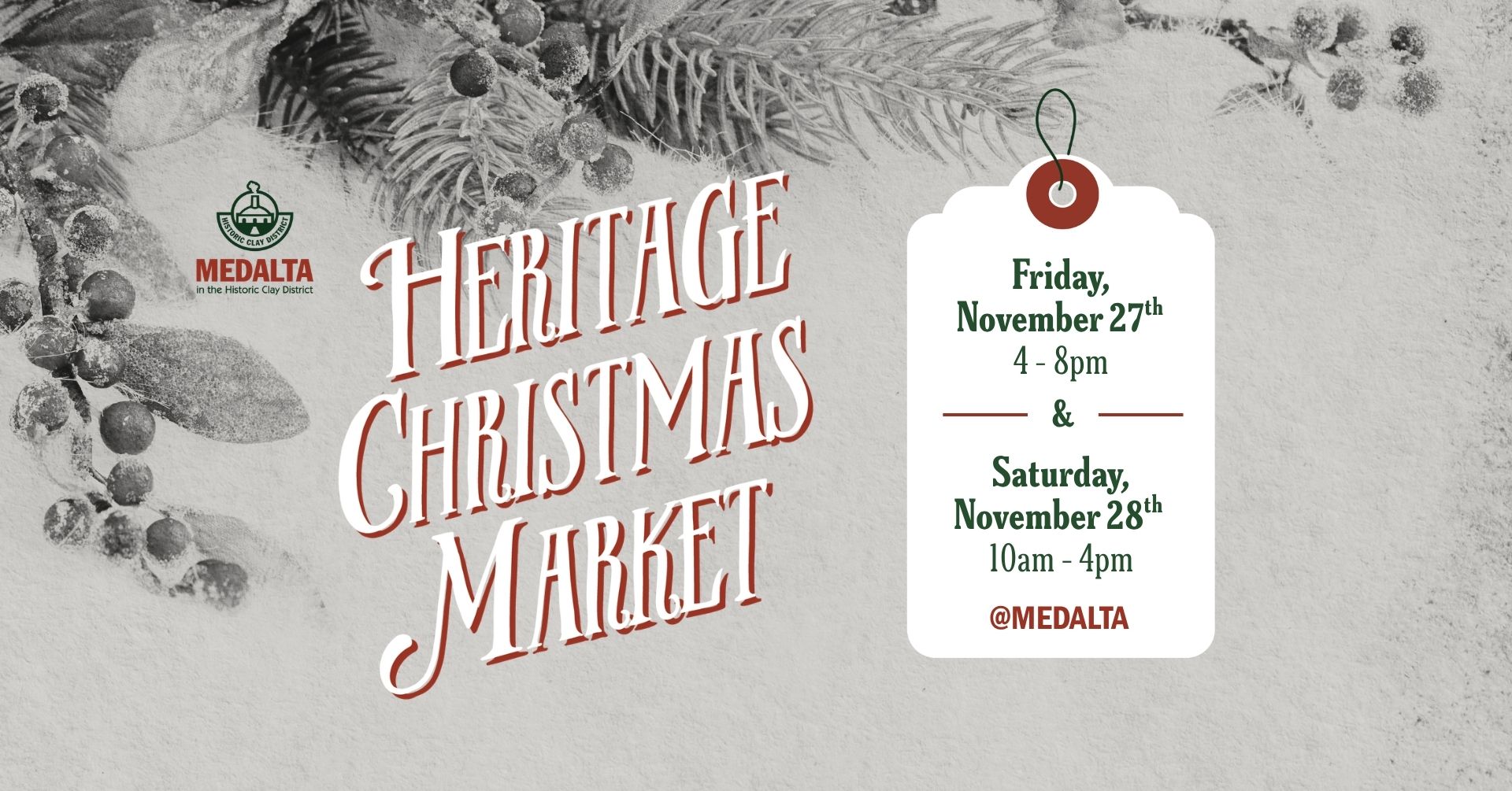 Heritage Christmas Market @Medalta