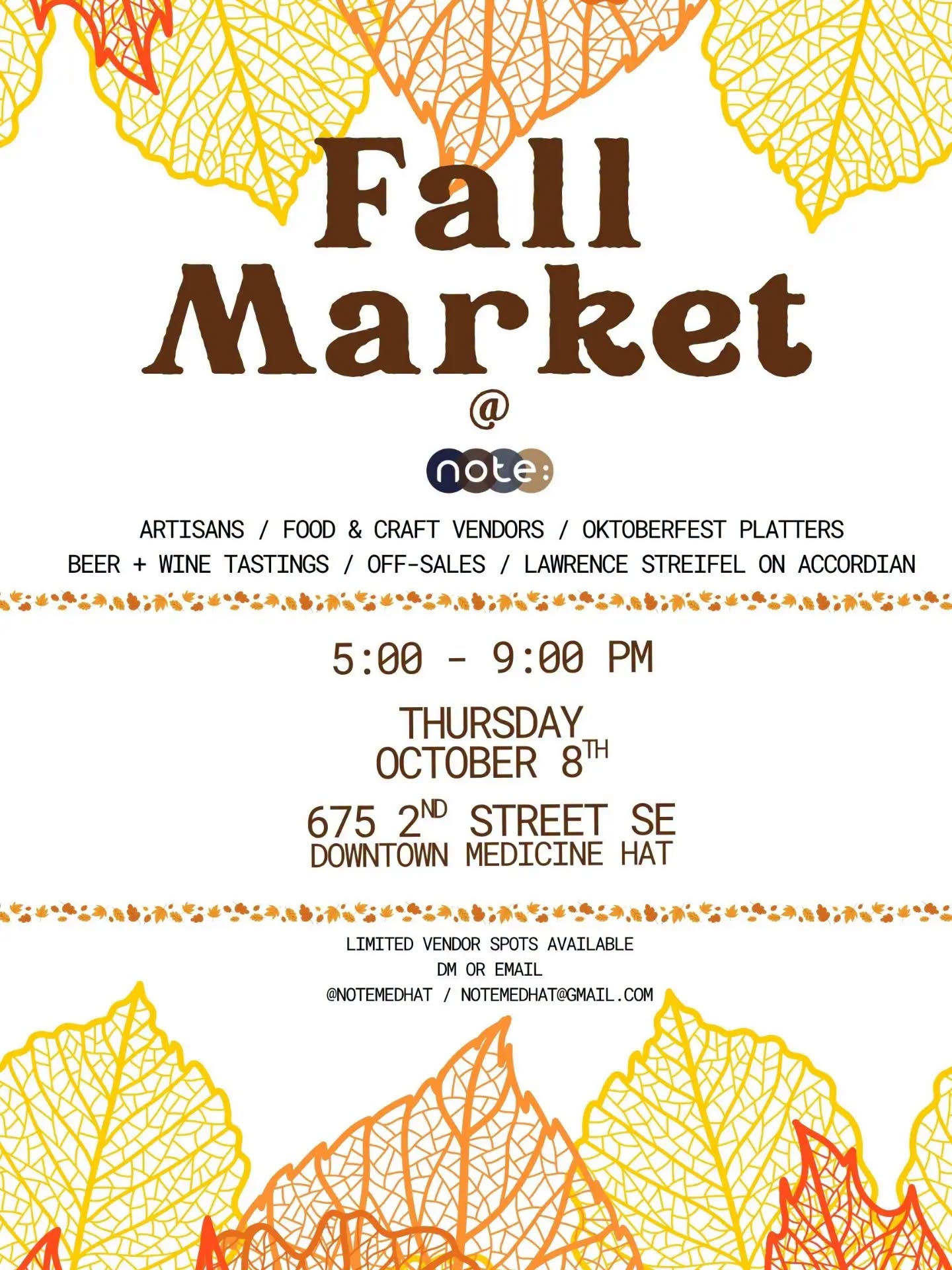 Fall Market @ note: