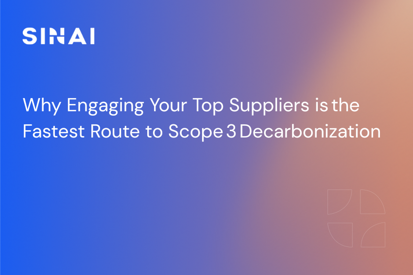 Why Engaging Your Top Suppliers Is the Fastest Route to Scope 3 Decarbonization