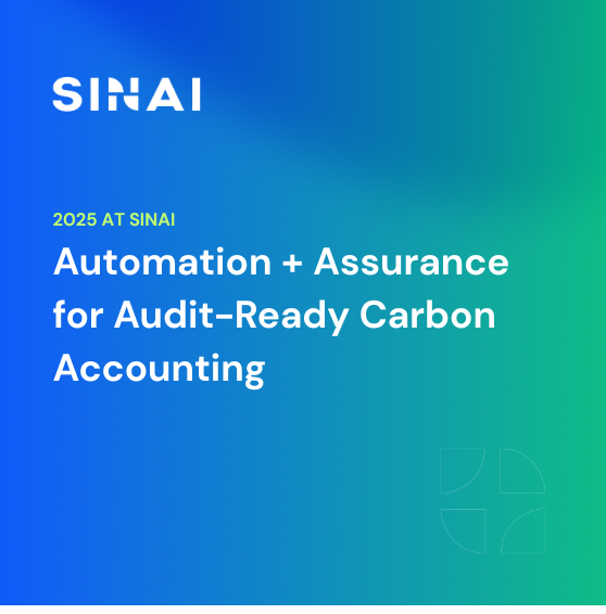 2025 at SINAI: A Year of Automation + Assurance for Audit-Ready Carbon Accounting
