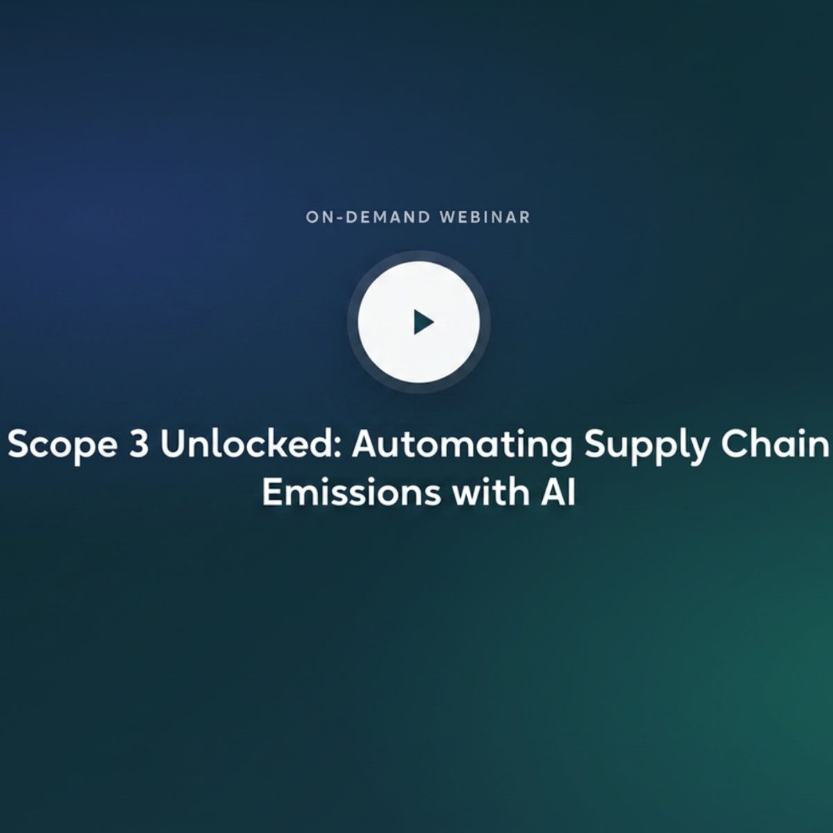 Scope 3 Unlocked: Automating Supply Chain Emissions with AI