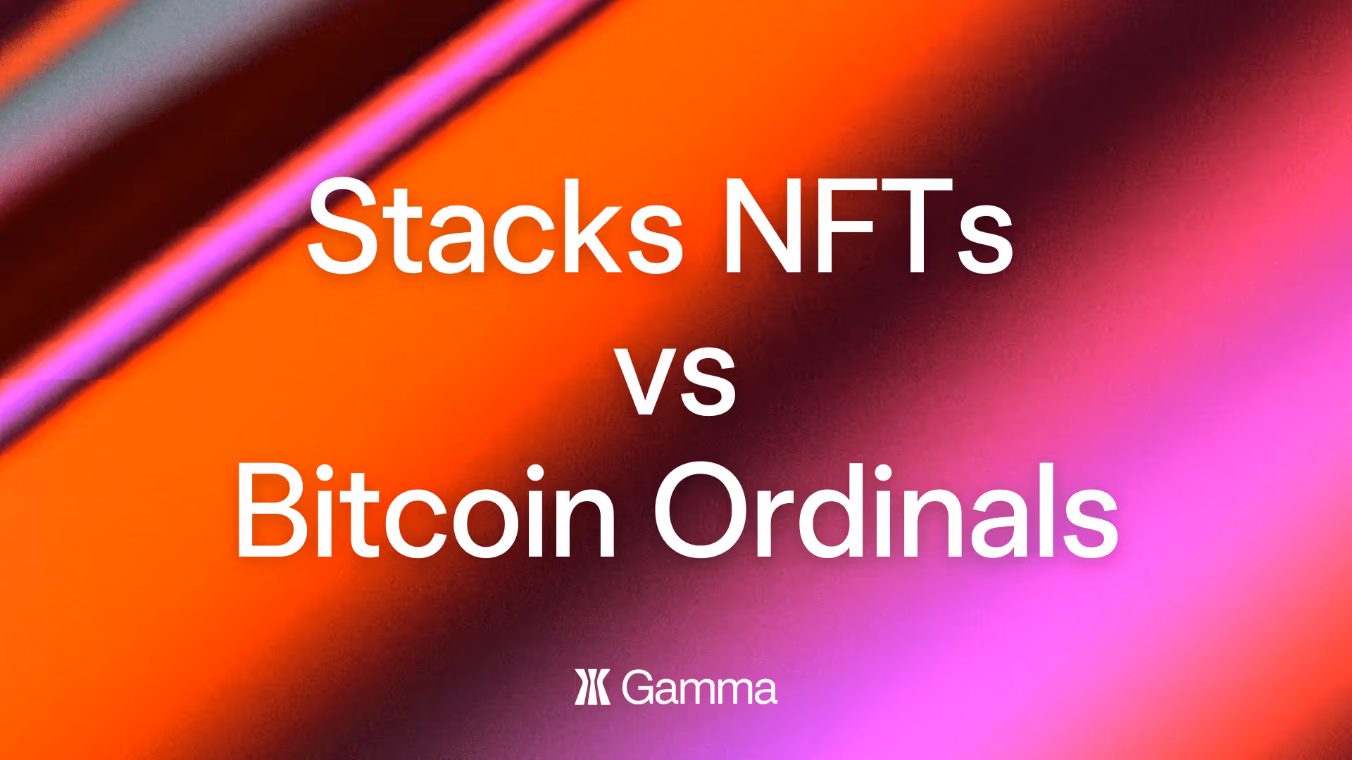 Stacks NFTs vs Bitcoin Ordinals
