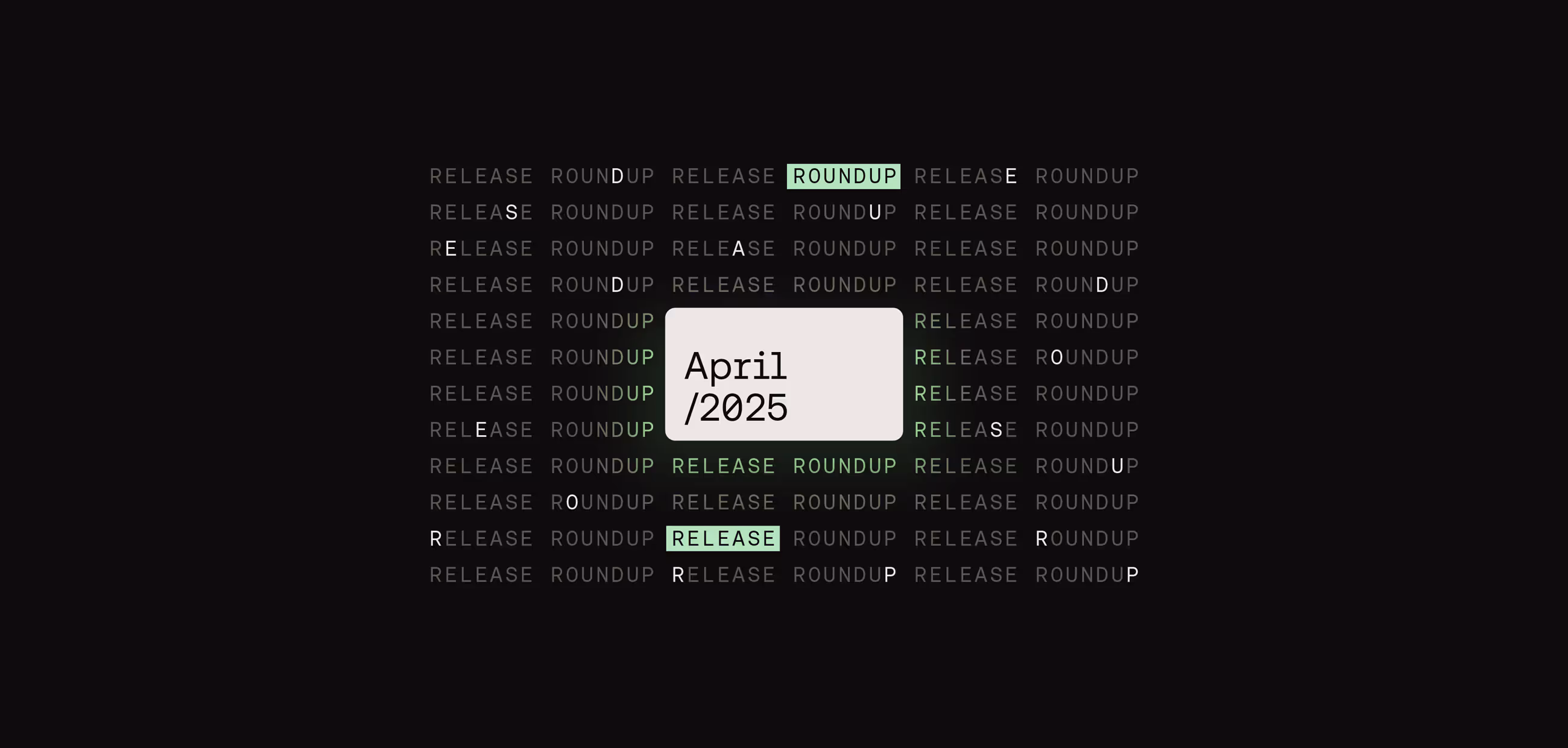 Release Roundup - April 2025