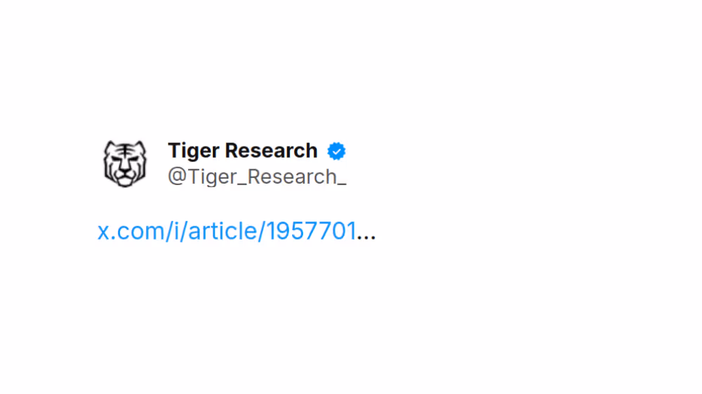 Tiger Research on X