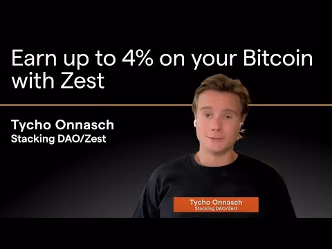 Earn up to 4% on your Bitcoin with Zest (Bitcoin DeFi Tutorial)