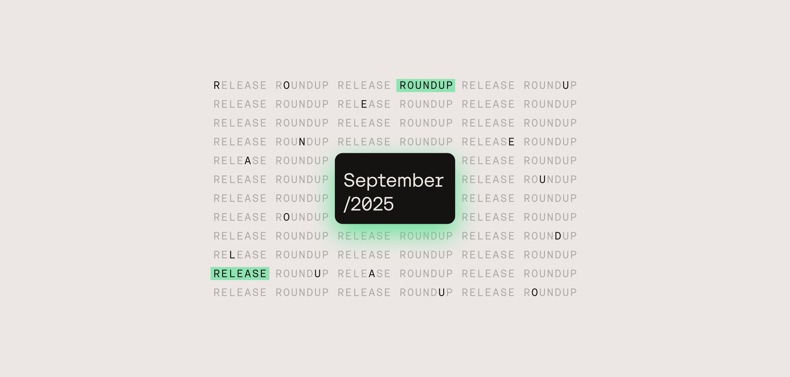 Release Roundup - September 2025