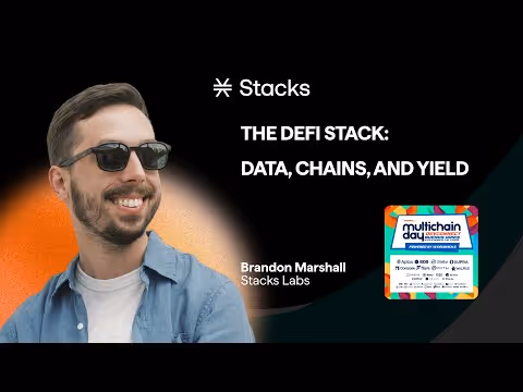The DeFi Stack: Data, Chains & Yield (Stacks at Multichain Day)