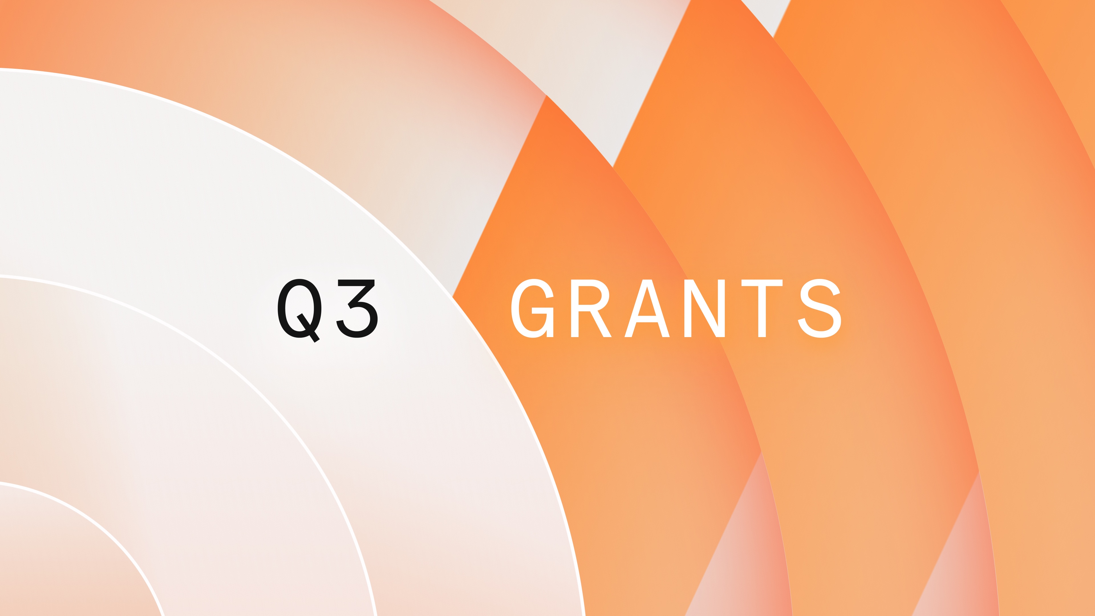 Q3 2026 Grants Are Open: Put the Rails to Work 