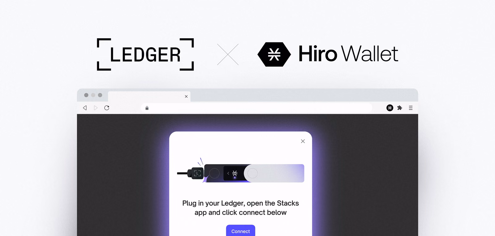 Preview Ledger Support in the Hiro Wallet, Web Extension
