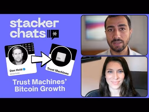Dan Held Joins Bitcoin Builder Ecosystem With Trust Machines