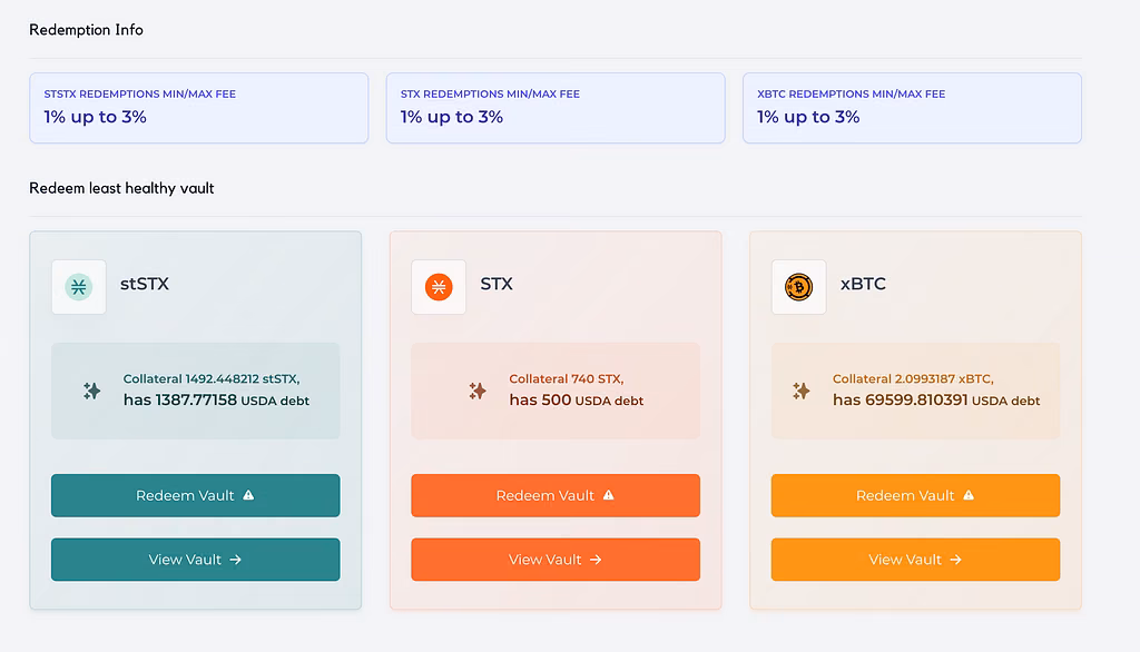 Redemptions UI