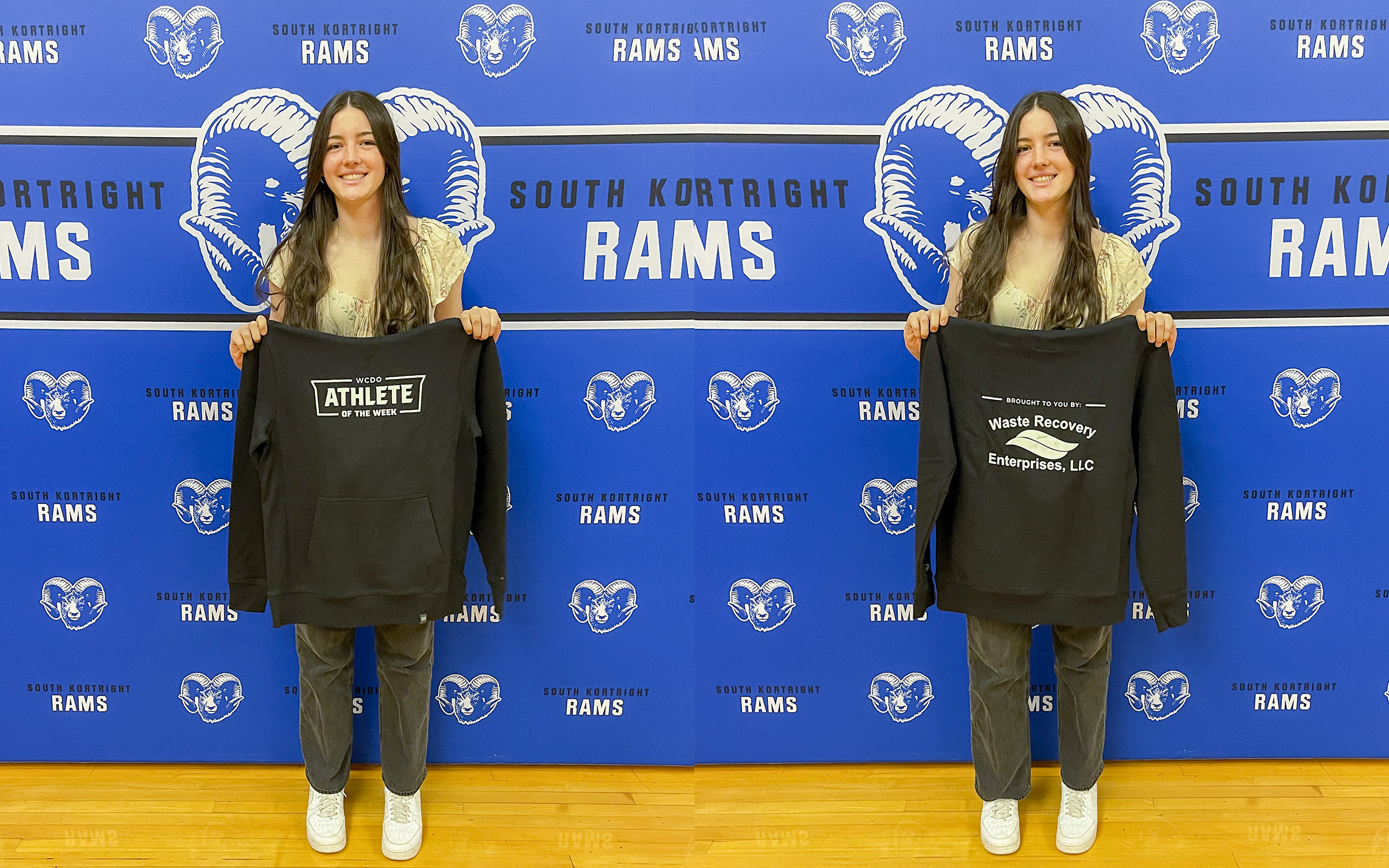action shot of girl spiking volleyball