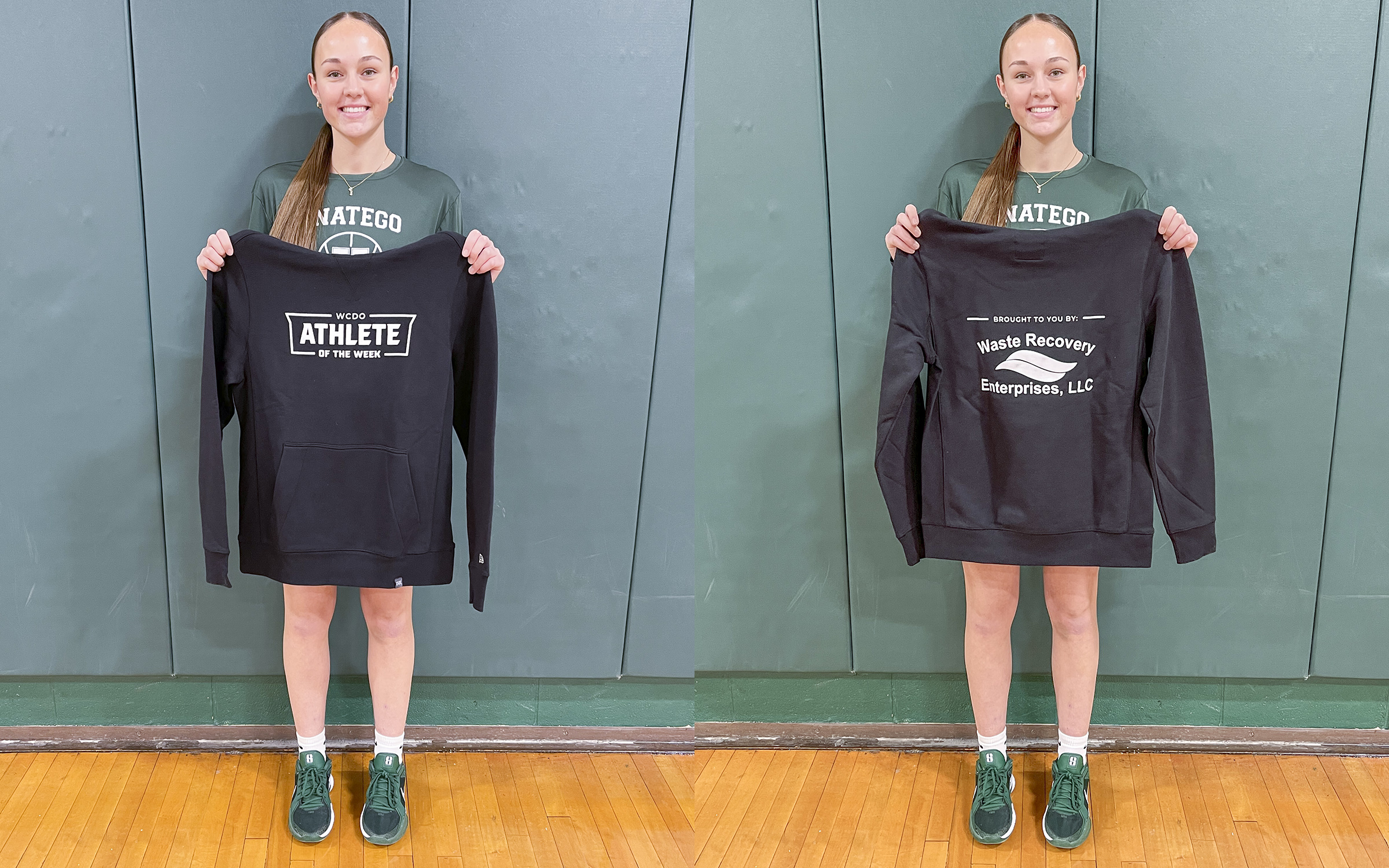 action shot of girl spiking volleyball