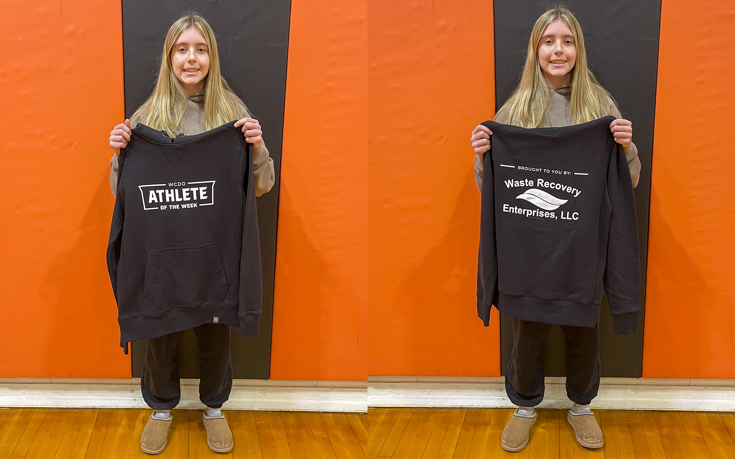 action shot of girl spiking volleyball
